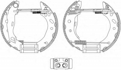 HELLA PAGID 8db355004451 -  Комплект тормозных колодок